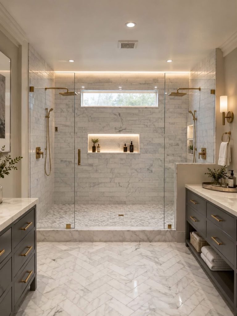 Custom bathroom design by Times Square Remodeling