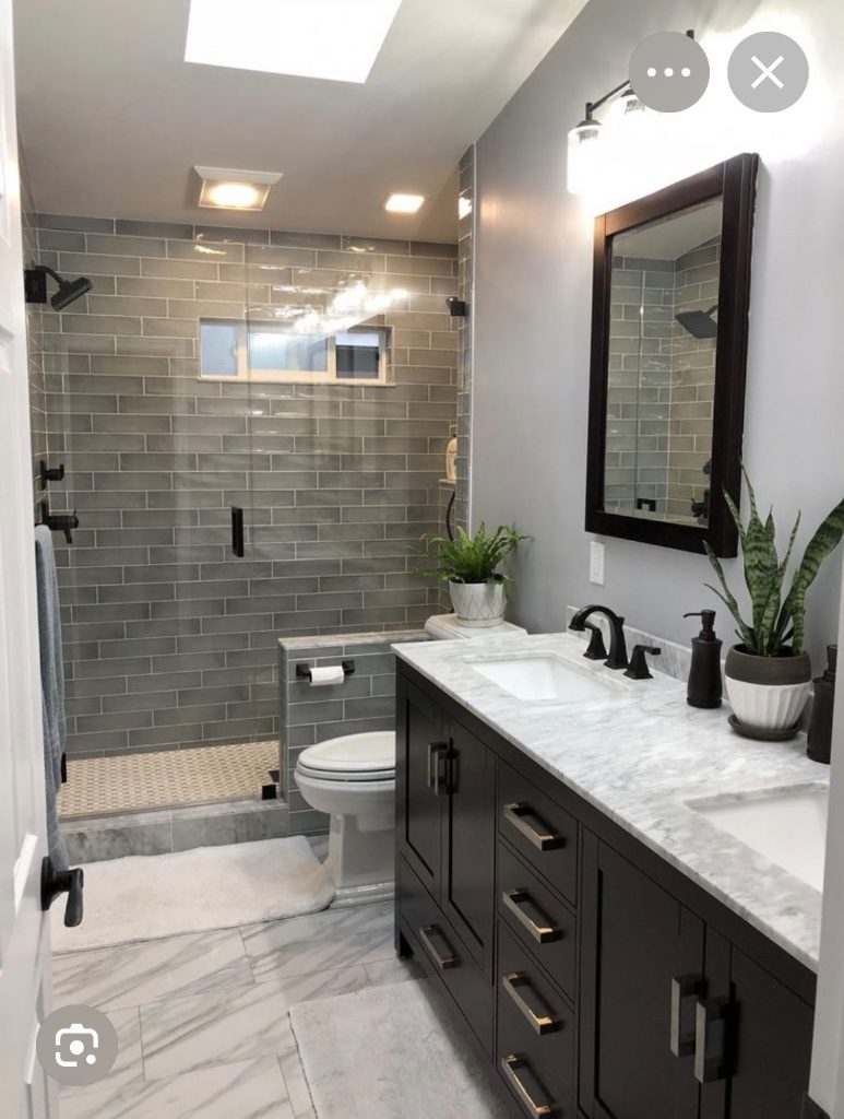 Modern bathroom transformation