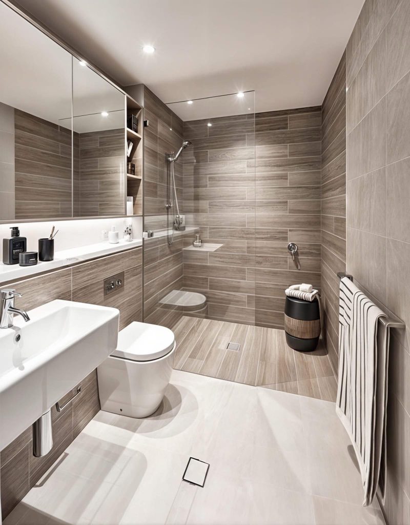 Bathroom remodel with premium fixtures