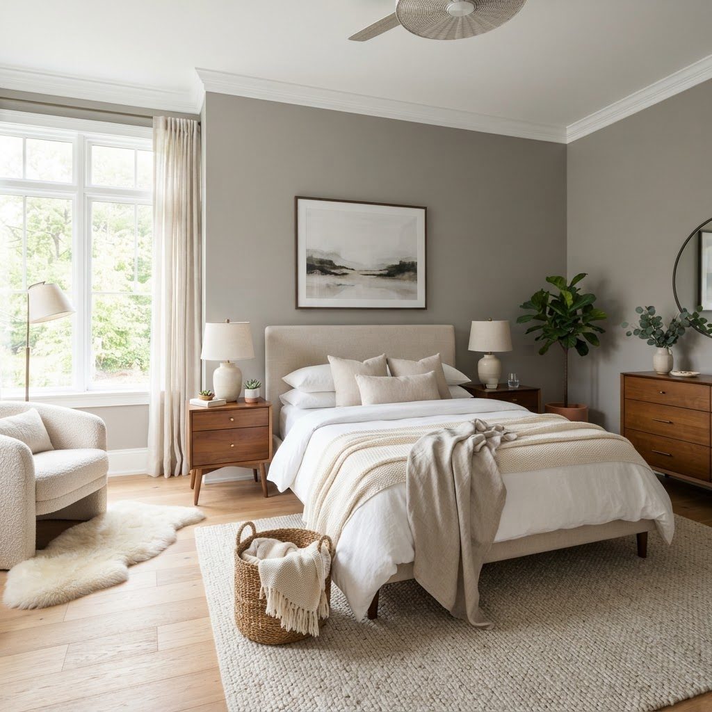Interior repaint with clean finishes
