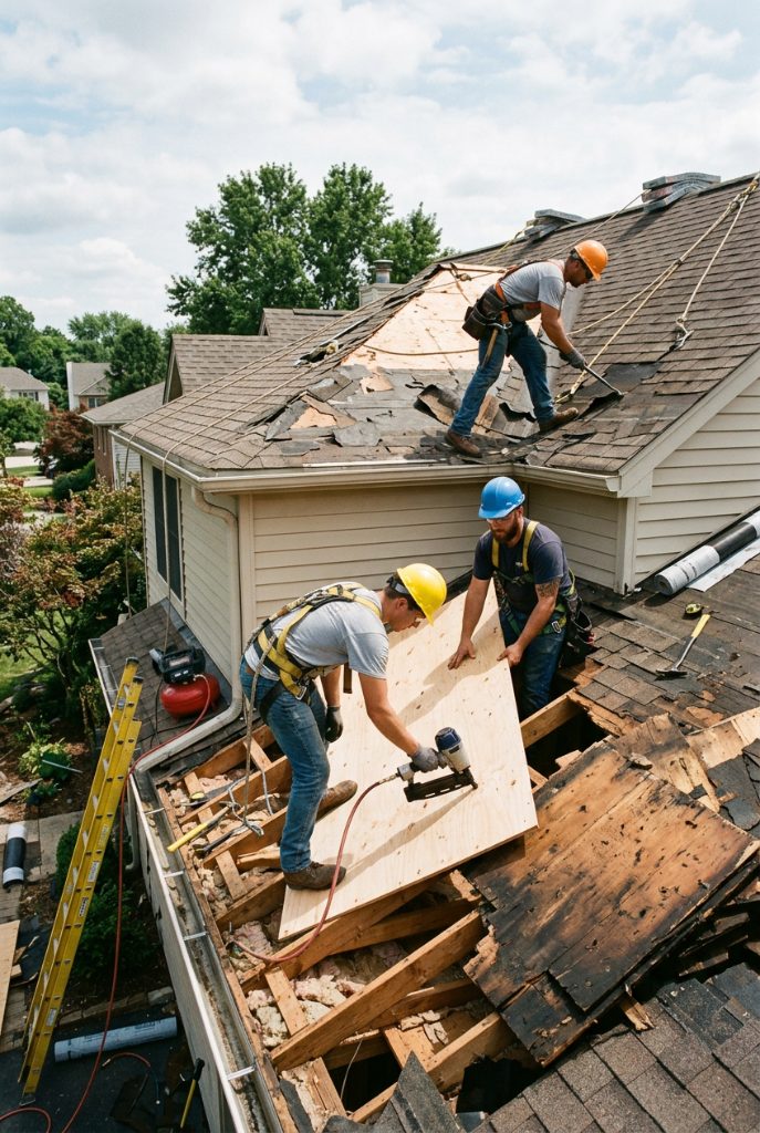 New roof installation on a Los Angeles home