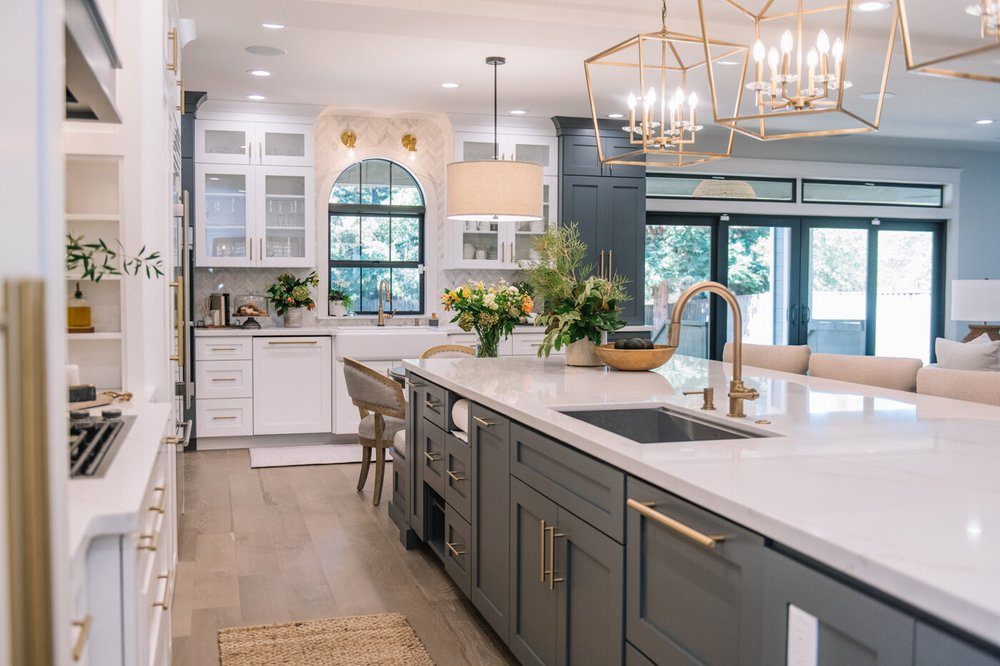 Bright and spacious modern kitchen completed during a whole-home renovation